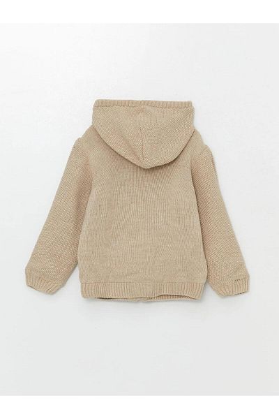 LC Waikiki LCW Kids Tricotaj pentru băieți cu glugă Cardigan (W5)