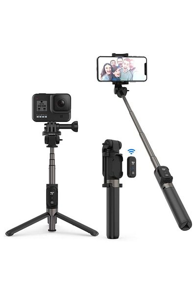 TaoTronics Selfie Stick Tripod TT-ST002, 3 in 1 cu Telecomanda Bluetooth detasabila