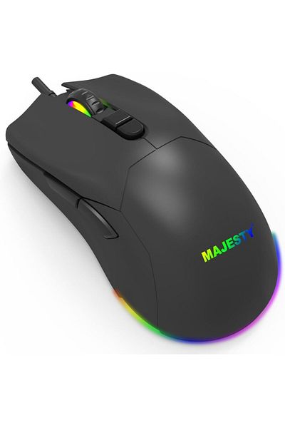 majesty Wired Optical Gaming Mouse 7200 DPI with 7 Programmable Buttons and RGB Backlight