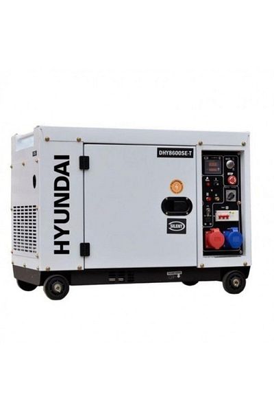 Hyundai Generator de curent trifazat cu motor diesel DHY8600SE-T, 6KW