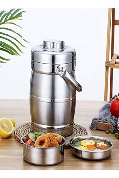 SUKILO Insulated Stainless Steel Vacuum Lunch Box – 2-Tier Leakproof Thermal Food Container for Ho