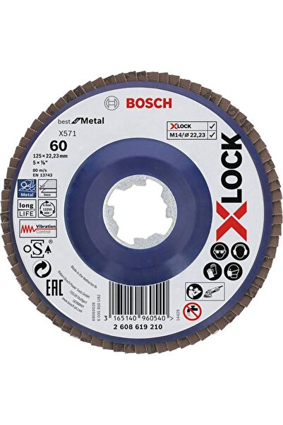 Bosch Discuri de slefuire evantai X-LOCK, versiunea dreapta, placa din plasti...