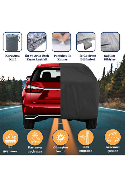 Breen Siyah, Suv Araba Brandası, XL Beden, Koruma Örtüsü
