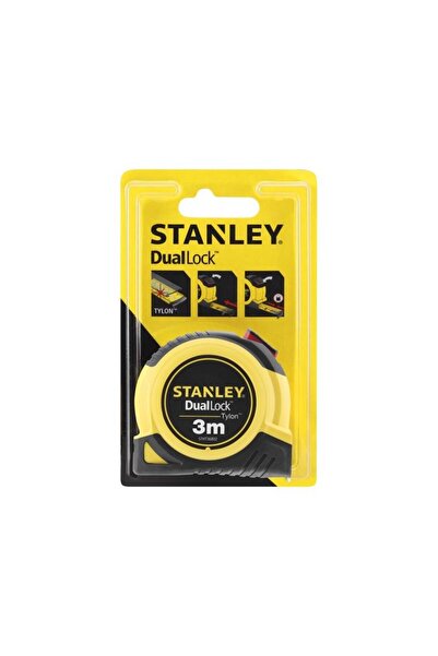 Stanley STHT36802-0, ruleta tylon cu dubla blocare 3m, acoperire Tylon, maner...