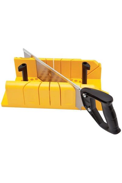 Stanley 1-20-600 Dispozitiv de taiat in unghi cu cleme si ferastrau, 90, 45, 22.5, 95x143x350mm