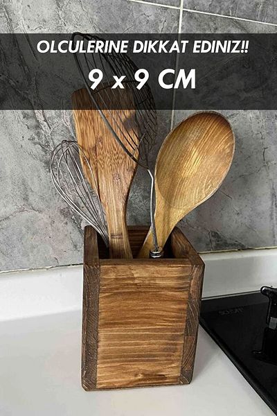 Moola Wooden Cutlery Kitchen Counter Top Organizer Box, Cutlery Organizer, Pen Holder Box