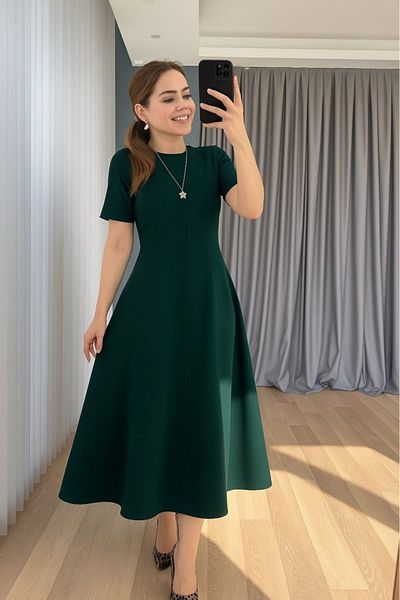 Modayakamoz Rochie maxi cu mânecă scurtă pentru femei de sezon nou