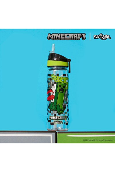 SMIGGLE - Minecraft Pipetli 650ML BPA'sız Suluk