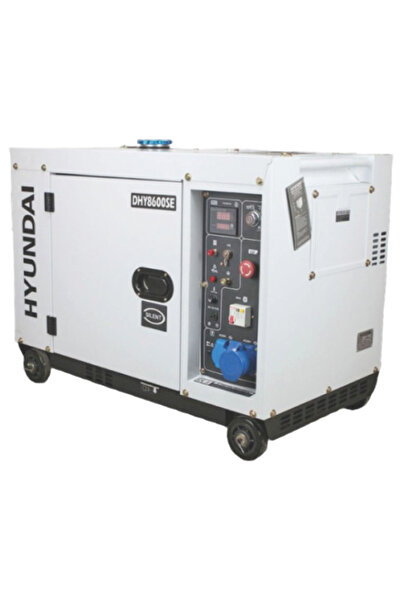 Hyundai Generator de curent monofazat cu motor diesel HY-DHY8600SE, 6KW