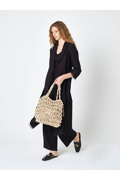 Pierre Cardin Pi̇erre Cardi̇n Women's Straw Hand Bag 05Pc25Y20288