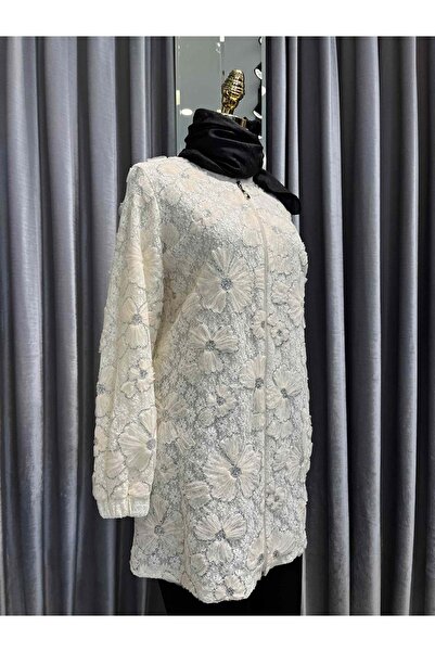 MERAM BUTİK Seli̇nada Gupture Gi̇yçik - Ecru - 40