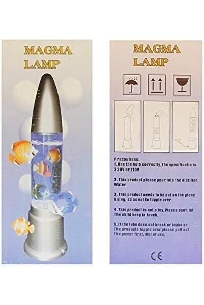 SUKILO Exclusive Multi-Color Rocket Aquarium with Fish – Light Changing Decoration for Home, Offic