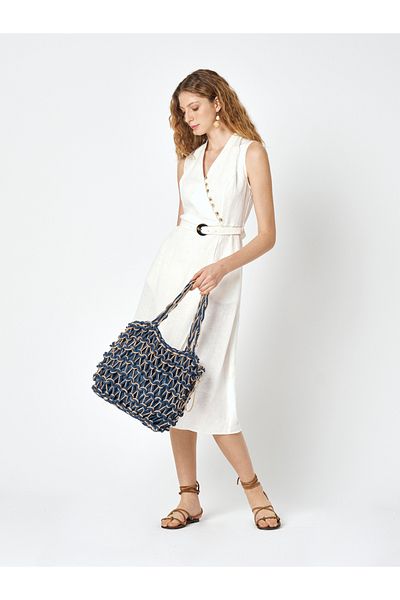 Pierre Cardin Pi̇erre Cardi̇n Women's Straw Hand Bag 05Pc25Y20288
