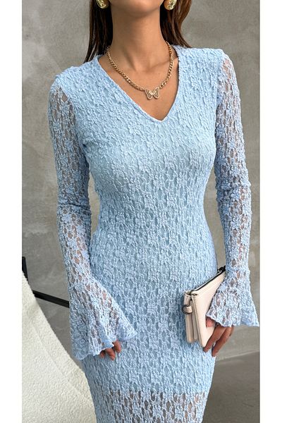 FioriModa Lace V-Neck Dress