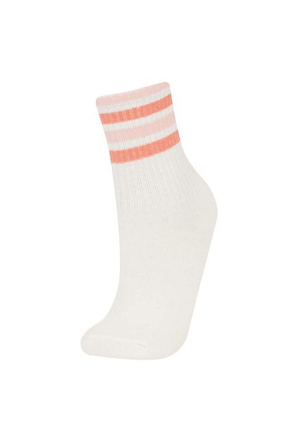 DeFacto Girl's 3-Piece Cotton Long Socks