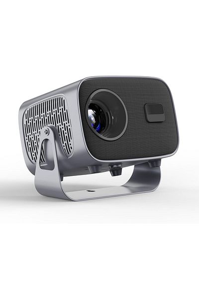 SUKILO Portable Mini Projector with Stand, Android 11 WiFi Projector Full HD 4K Support