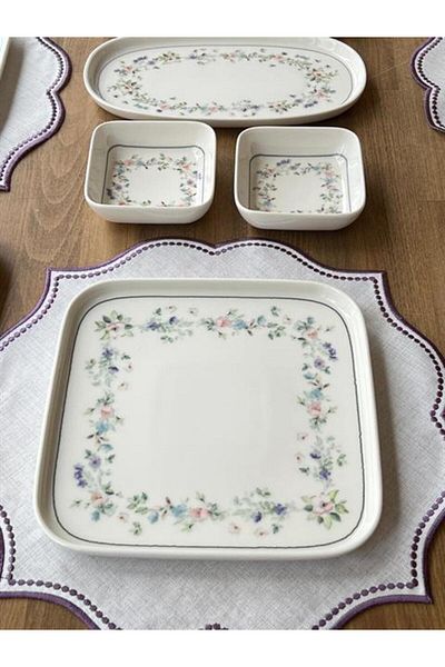 ROSSEV Breakfast Set Orion Garden 35 Pieces for 6 People