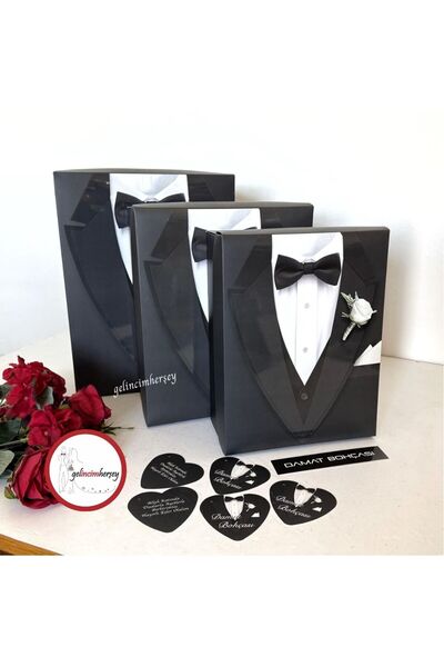 Gelincimherşey 3’lü Damatlık Figürlü Damat Kutusu
