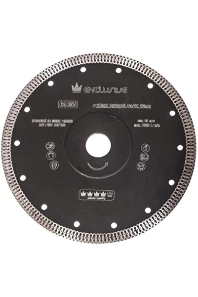 richmann exclusive Diamantový kotouč Turbo Slim, keramické dlaždice, řezání za mokra i za sucha, 200 mm/25,4 mm