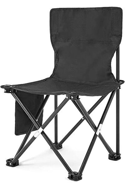 Xess Outdoor Folding Camping Chair Black，Portable and easy to carry,43cm×43cm×72cm