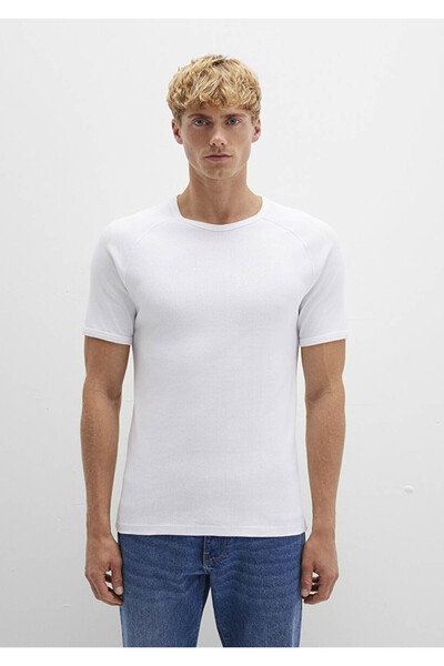 Mavi Біла чоловіча футболка M06605622