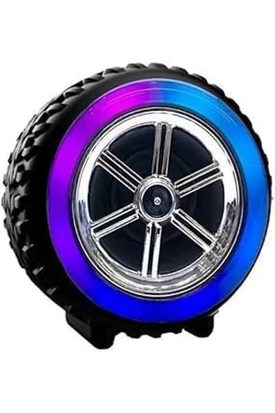 SUKILO Bluetooth Speaker with RGB Lights – Outdoor Wireless Tyre Speaker with 3D Stereo Bass, 1500