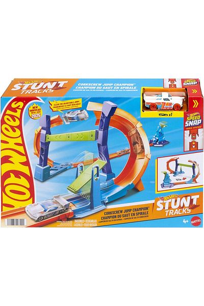mattel لعبة Hot Wheels Action Corkscrew Jump Champion JFH36