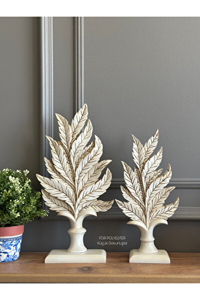 Decorative, Stylish Table Top 2-Piece Leaf Set/Trinket /Home/ Office Decor