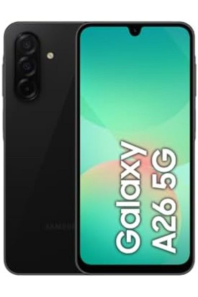 Samsung Galaxy A26 5G Smartphone, Android OS, 128GB Storage, 6GB RAM, Black, 50MP Camera, Large Disp