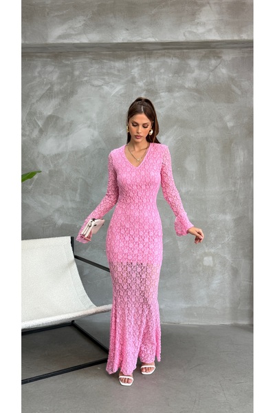 Fiori Lace V-Neck Dress