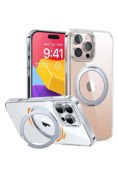 TORRAS جراب مغناطيسي قابل للدوران 360 درجة لهاتف iPhone 16 Pro مقاس 6.3 بوصة