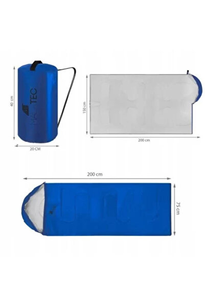 JollyMag Spací pytel 2 v 1, modrý, 150x200 cm, Malatec