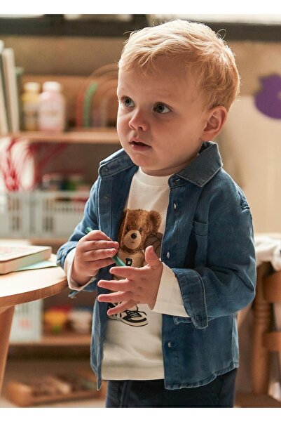 MAYORAL Момчешка дънкова риза, синя