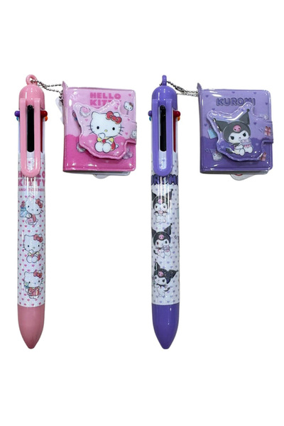 Timon Kuromi renkli tükenmez kalem defterli 6 renk