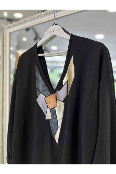 MERAM BUTİK Nars Bluz - Black - 1