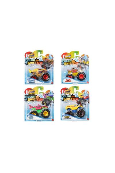 mattel شاحنة مونستر من هوت ويلز - مغير ألوان متنوع - قطعة واحدة