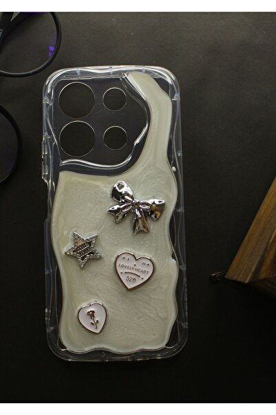 tcover Infinix Note 30 Kılıf Epoksi Dekorlu Kabartmalı Kapak