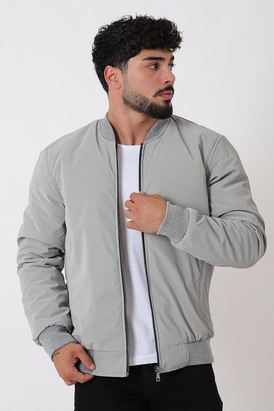 Stilkombin معطف موسمي بياقة جامعية وخصر مطاطي Bl 1705_60298