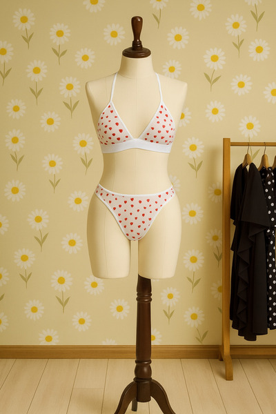 Oprah Kadın Desenli Tül Esnek Seksi Gecelik İç Çamaşır Takımı