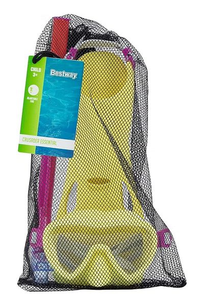 BESTWAY Crusader Essential Snorkel Set – Comfortable Fit for Clear Underwater Exploration