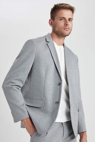 DeFacto Modern Fit Jacket Collar Buttoned Blazer Jacket