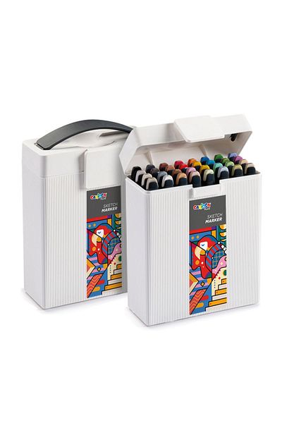 CARIOCA Plus Sketch Marker Double Sided Drawing Pen 32 Different Colors