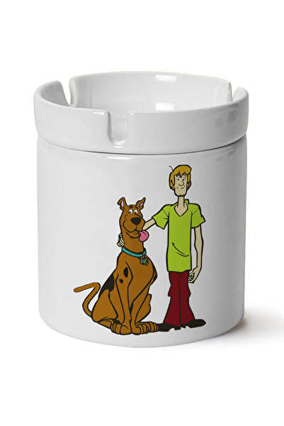 DOĞART منفضة سجائر بورسلين مطبوعة من فريق سكوبي دو، يمكن غسلها في الغسالة (Kp...