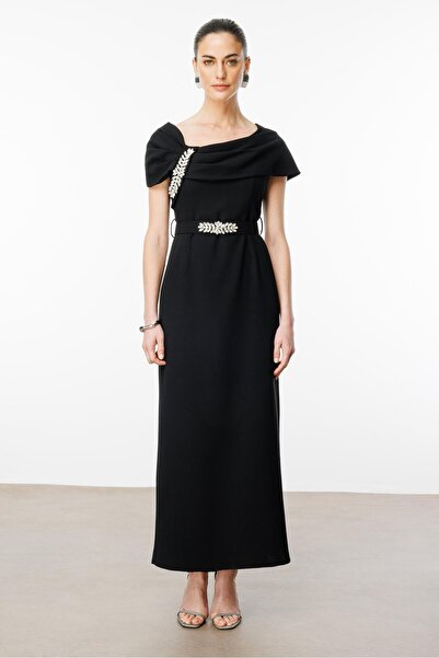 Moda İlgi Aksesuar Detaylı Elbise ELB60006-263