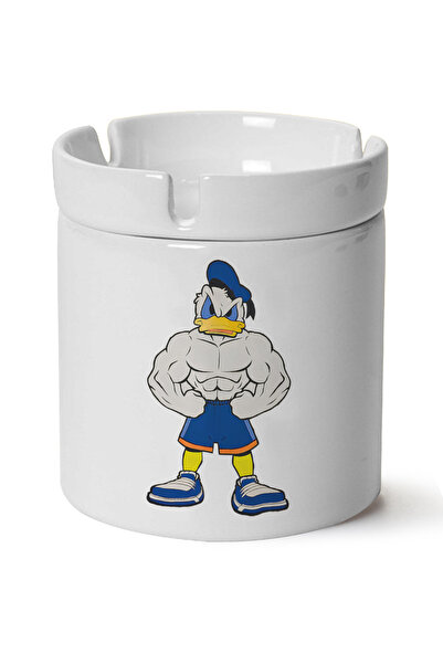 DOĞART Donald Duck cu imprimeu Scrumieră din porțelan, fabricată la mașină la...