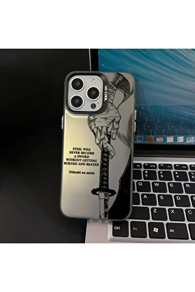 Caseji İphone 15 Pro Max Uyumlu Samuray Sert Kenarları Yumuşak Telefon Kılıfı...