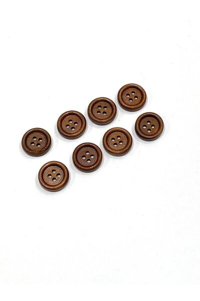 karantuhafiye Κουμπί Ζακέτας / Ξύλινο Κουμπί / 8 Τεμάχια / 1,7 εκ. # 3