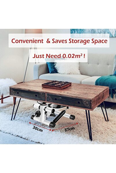 SHEWOW Multi-purpose Electric Elliptical Stepper with Quiet Model Under Desk Elliptical Machine Adjustable