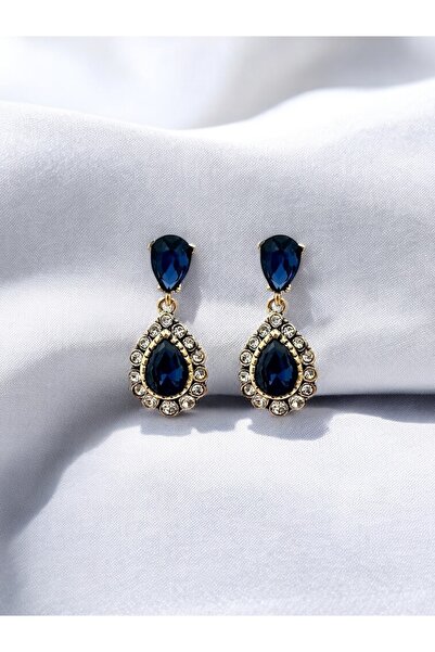 FUYA JEWELLERY Elmas Montür Damla Küpe