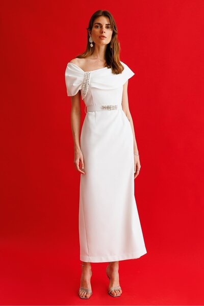 Moda İlgi Accessory Detailed Dress Elb60006-263